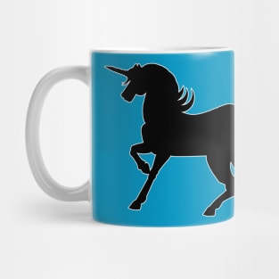 Black Unicorn Silhouette Mug